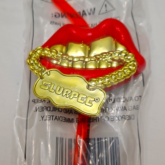 Red Slurpee Spoon straw - Picture 2 of 3